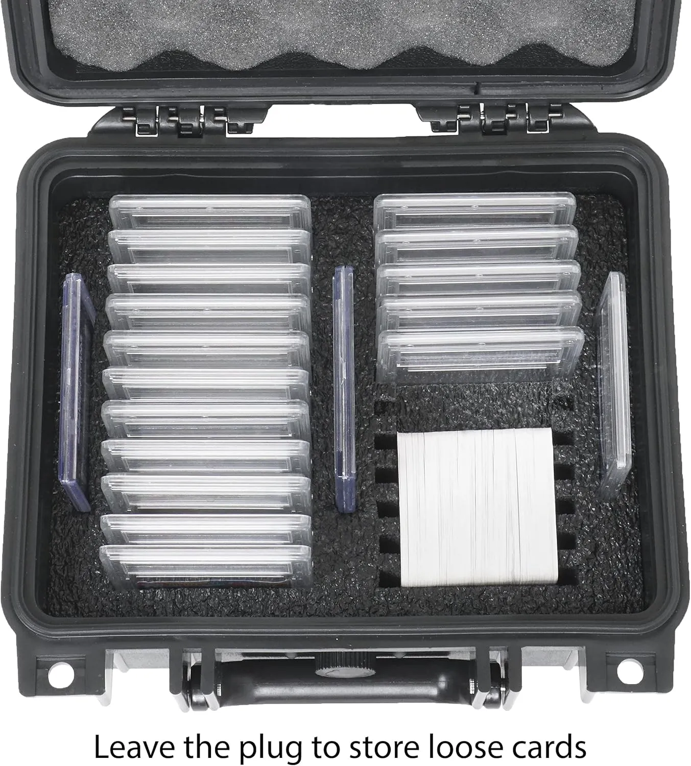 Case Club 25-41 Graded Card Slab Carrying Case - Slotted Storage Fits PSA/BGS/FGS Graded Slabs - Sports/Trading Collector Box for Graded Cards - Travel Holder for Slabs/Sleeves/Loose Cards