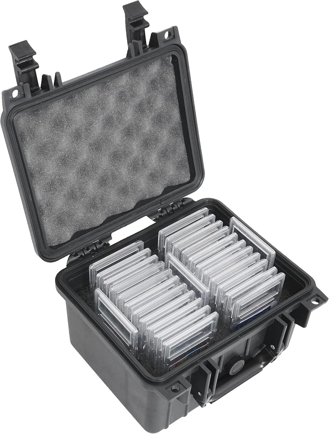 Case Club 25-41 Graded Card Slab Carrying Case - Slotted Storage Fits PSA/BGS/FGS Graded Slabs - Sports/Trading Collector Box for Graded Cards - Travel Holder for Slabs/Sleeves/Loose Cards