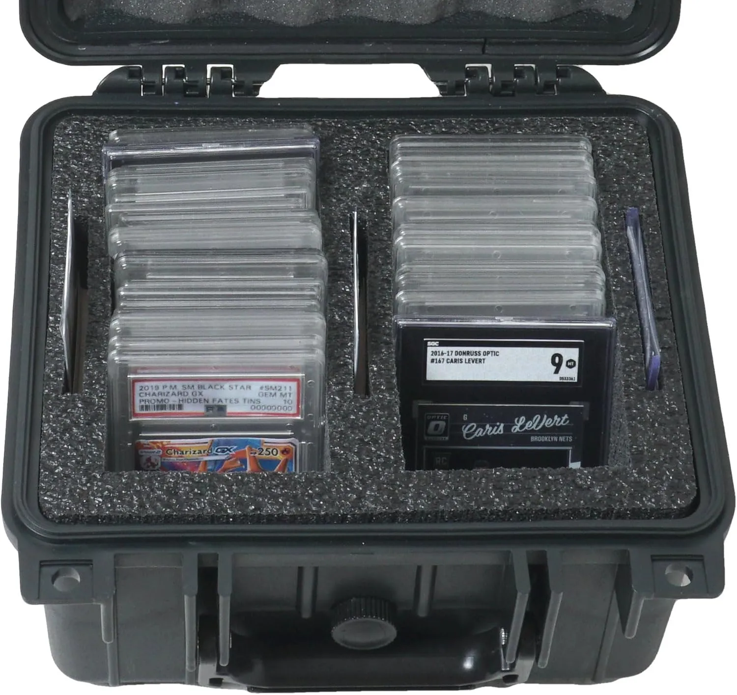 Case Club 53 Graded Card Slab Carrying Case - Waterproof Slotted Storage Fits PSA/BGS/FGS/SGC Graded Slabs - Sports/Trading Collector Box for Baseball - Travel Holder for Slabs/Sleeves/Loose Cards