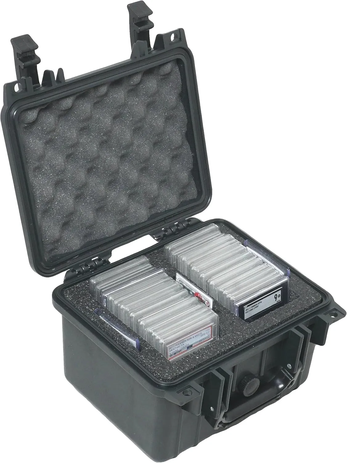 Case Club 53 Graded Card Slab Carrying Case - Waterproof Slotted Storage Fits PSA/BGS/FGS/SGC Graded Slabs - Sports/Trading Collector Box for Baseball - Travel Holder for Slabs/Sleeves/Loose Cards