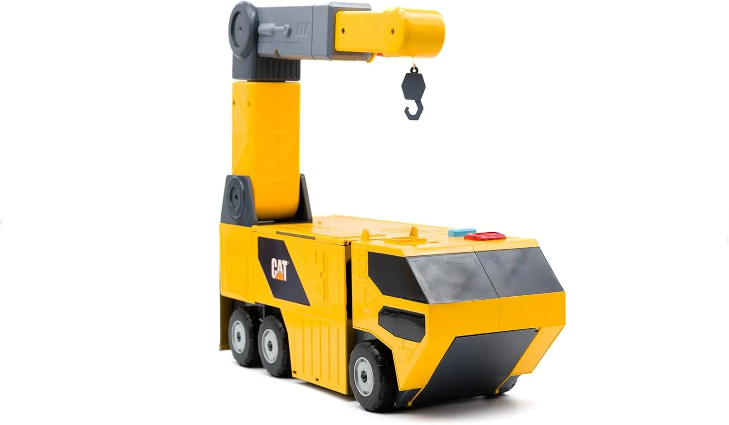 CAT Construction Toys CAT Little Machines Jumbo Crane Construction Playset | Realistic Lights & Sounds | Working Crane, Ages 3  | Over 30 Piece Construction Set