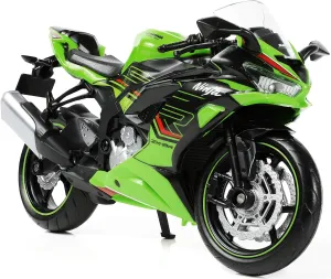 Celebrate Freedom with 1:12 Motorcycle Model Toy for Kawasaki Ninja ZX-6R Metal Die-cast with Plastic Motorcycle Model Mini Moto Gift for Adult（Collector’s Choice for Independence Day）