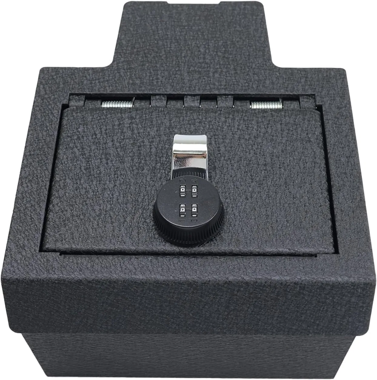 Center Console Gun Safe - Console Gun Vault Compatible with Chevrolet Silverado EV/GMC Sierra EV 2024-2025, High Security Armrest Lock Box with 4 Digit Combination Lock