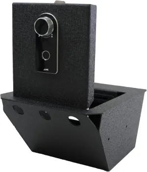 Center Console Gun Safe - Console Gun Vault Compatible with Tesla Cybertruck 2024-2025, High Security Armrest Lock Box with Fingerprint Lock with Backup Key.
