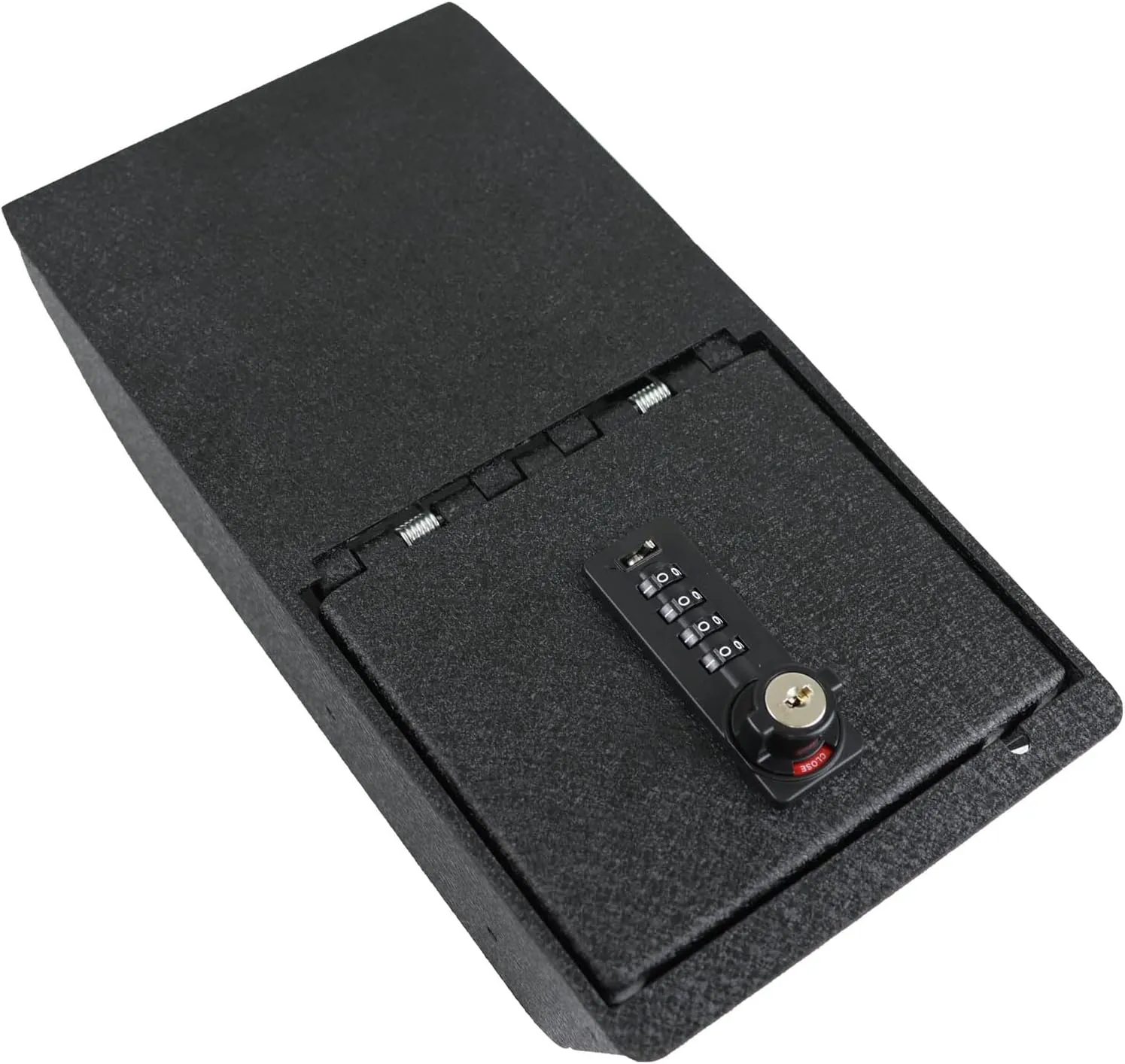 Center Console Gun Safe - Console Gun Vault Compatible with Tesla Model 3 2024-2025, for Model Y 2025, High Security Armrest Lock Box with 4-digit Lock with Password Retrieval Key.