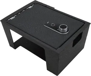 Center Console Safe, Gun Safe Vault Lock Box Compatible with Lincoln Aviator 2019-2025, Fingerprint Lock with Key.