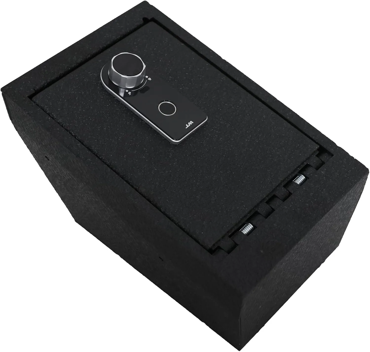 Center Console Safe Gun Safe, WASAI Premium In-vehicle Console Gun Vault Lockbox Compatible with 2021-2025 Tesla Model X/Model S, Fingerprint Lock with Backup Key.
