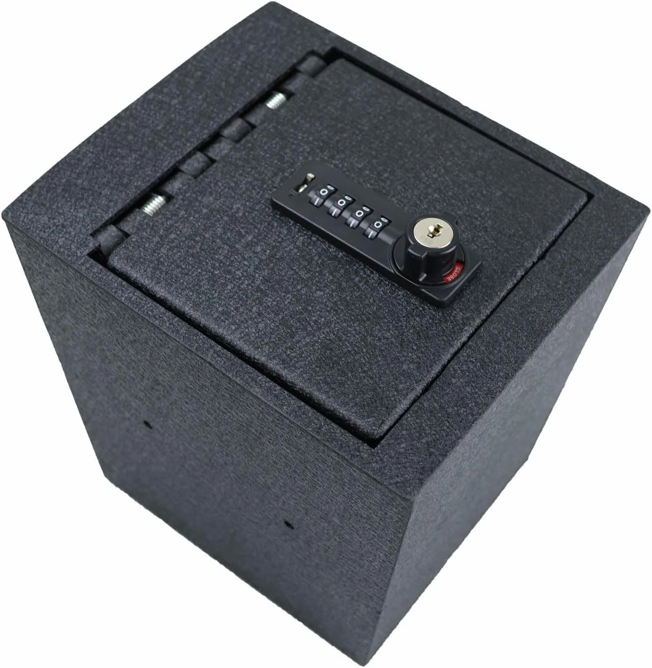Center Console Gun Safe - Console Gun Vault Compatible with GMC Arcadia 2017-2023, High Security Armrest Lock Box with 4-digit Lock with Password Retrieval Key.