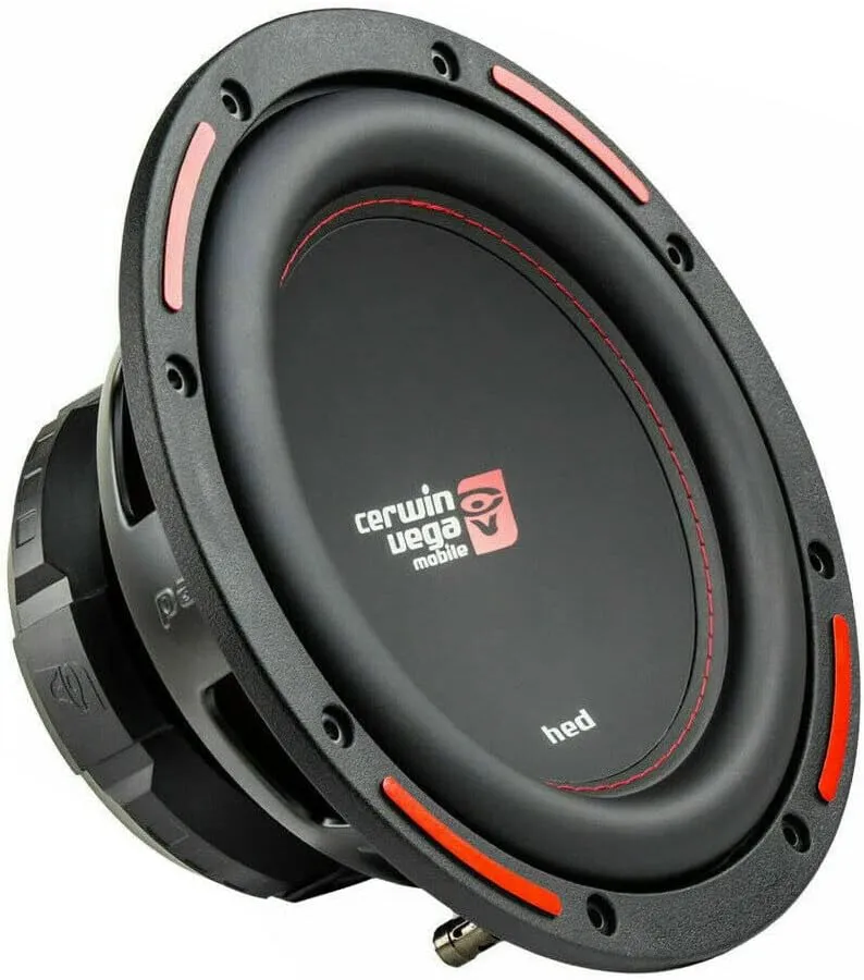 Cerwin-Vega HED Series Subwoofers – 10" SVC Subwoofer (4Ω) - H7104S, High-Energy Subwoofers for Powerful Bass