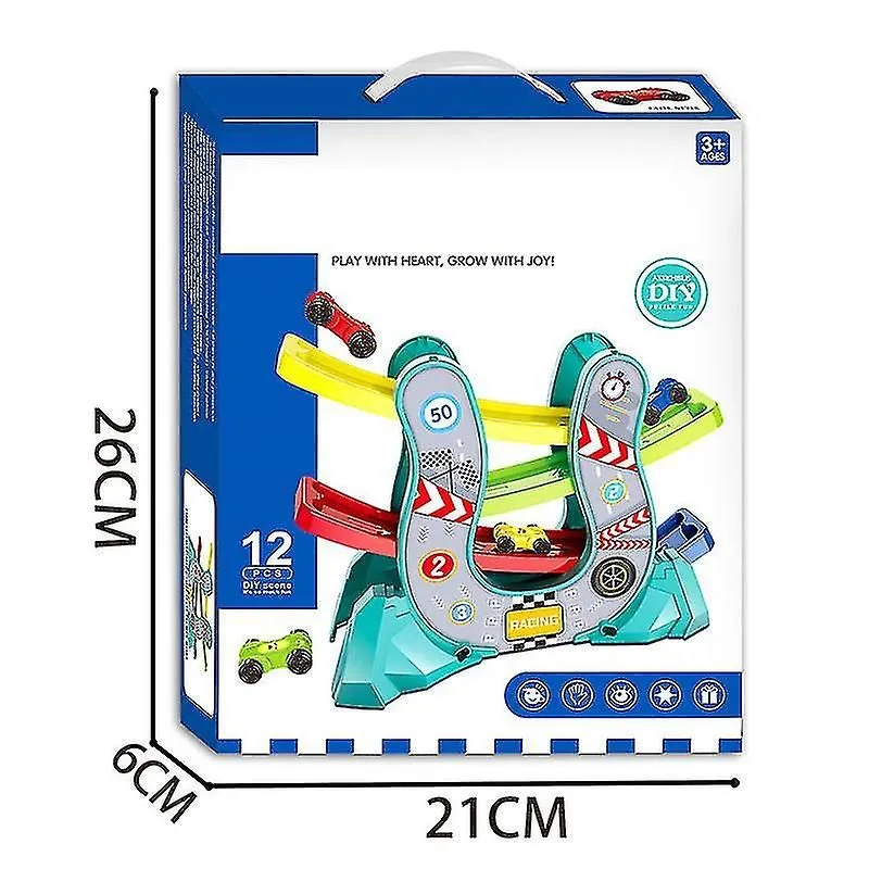 Children's Gliding Track Car Toy Early Education Track Boy Inertia Sliding Toy