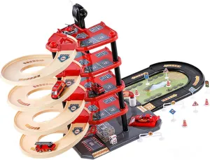 Children's Race Track Adventure Set for Ages 2 to 4 with Flexible Design, with 4 Cars