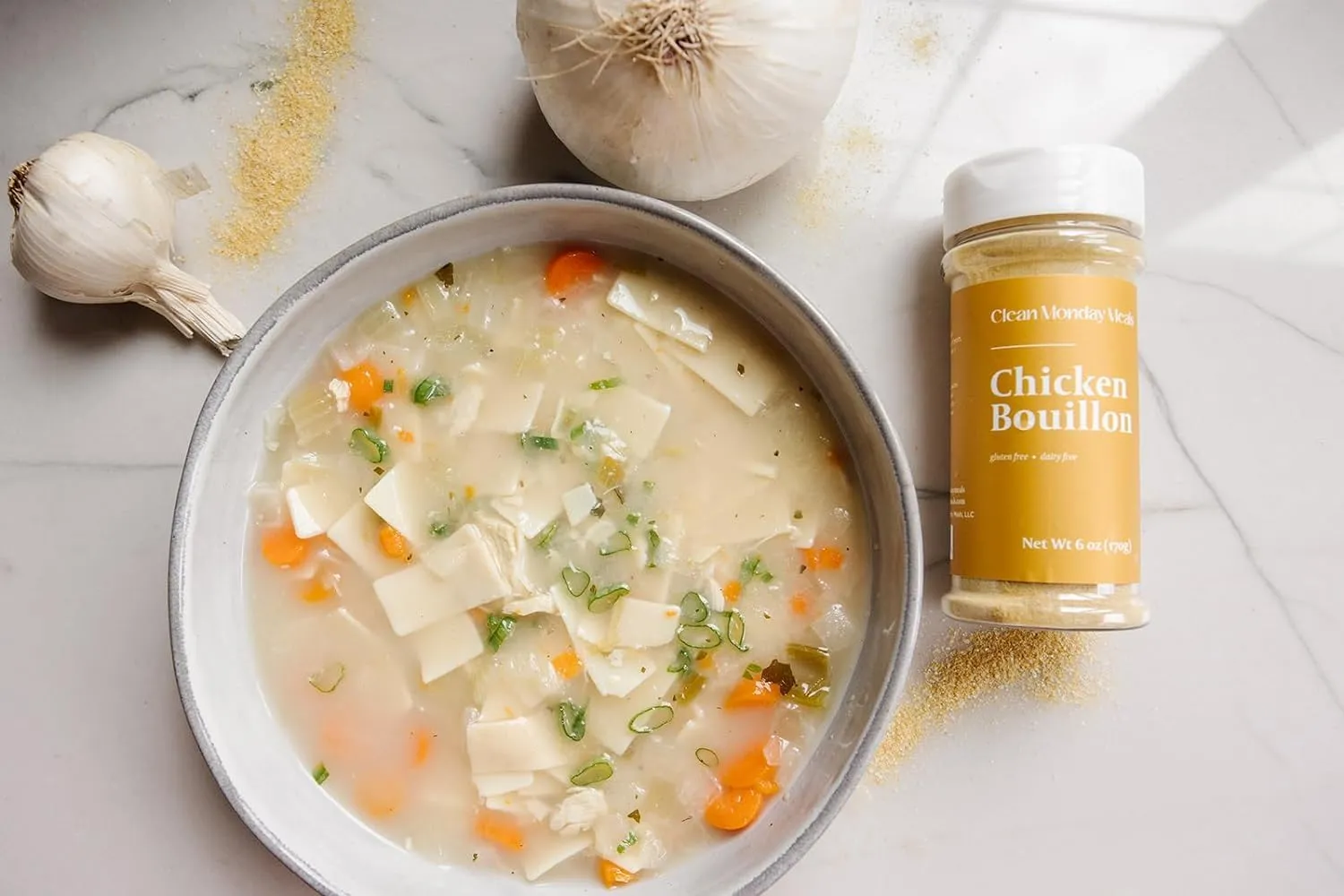 Clean Monday Meals | Chicken Bouillon | Gluten-Free, No artificial flavors or additives | 2 Pack
