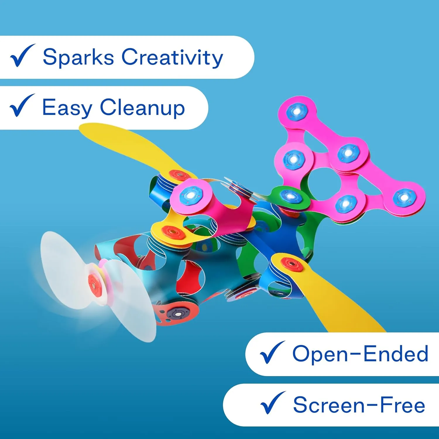 Clixo Family Pack – 150-Piece Flexible Magnetic Building Toy for Creative Family Play | STEAM Learning, Open-Ended Play. Perfect for Collaborative Fun, Travel, and Educational Bonding. Ages 4 