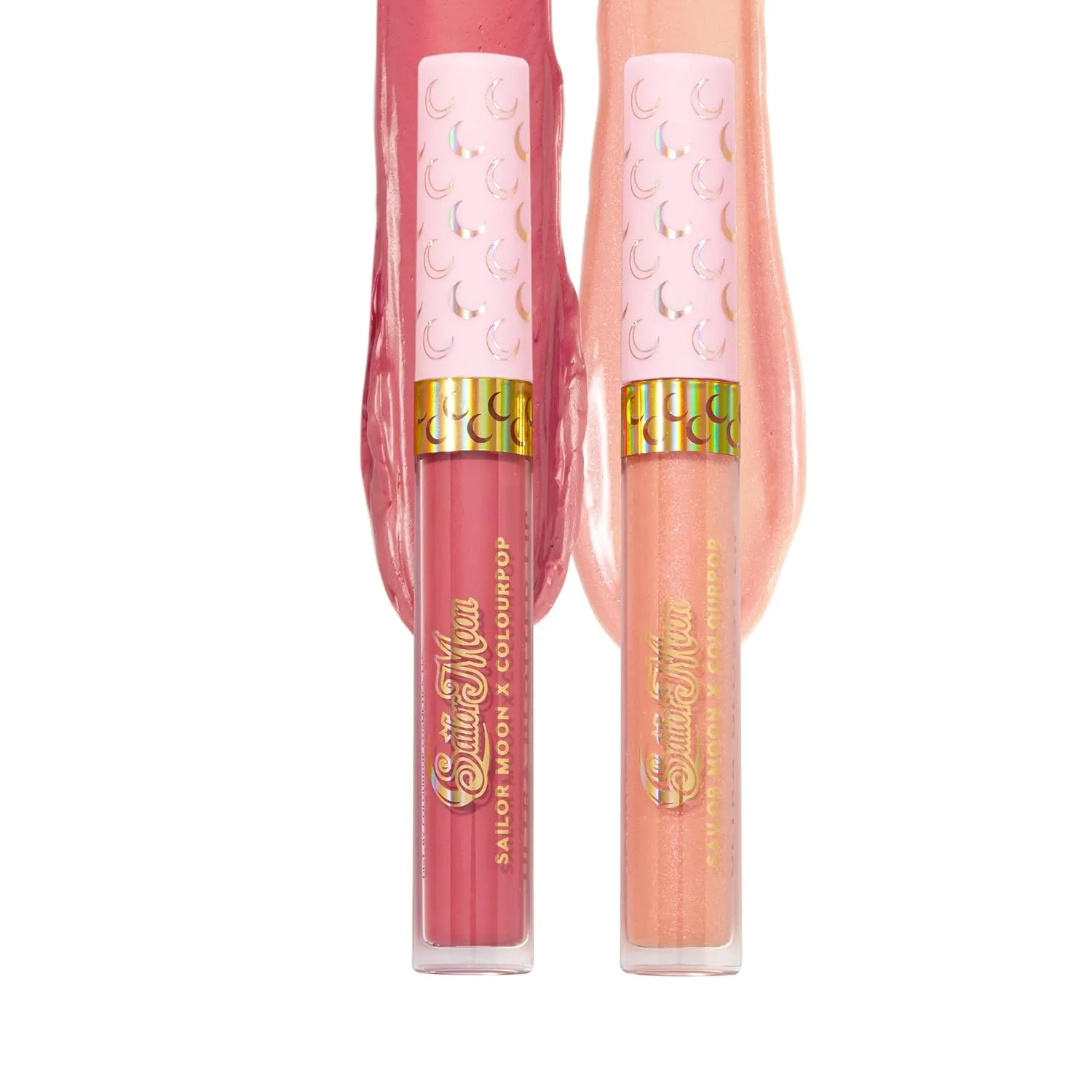ColourPop x Sailor Moon Ultra Lip Set - High-Shine, Non-Sticky & Hydrating Pink Lip Gloss & Diffused Matte Lipstick Set with a Flexible Paddle Applicator - Daylight (2 Count)