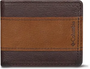Columbia Men's Everyday Bifold Wallet-Multiple Card Slots, Id Window