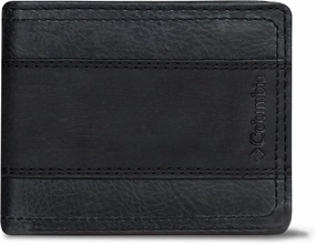 Columbia Men's Everyday Bifold Wallet-Multiple Card Slots, Id Window