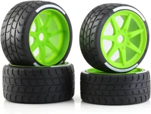Compatible with Arrma for Felony for FSR GT 1/7 RC Car Model Upgrade Parts 53/107mm 42/100mm Tire Tyre 17mm Wheel Hex RC Wheel Tires(White)