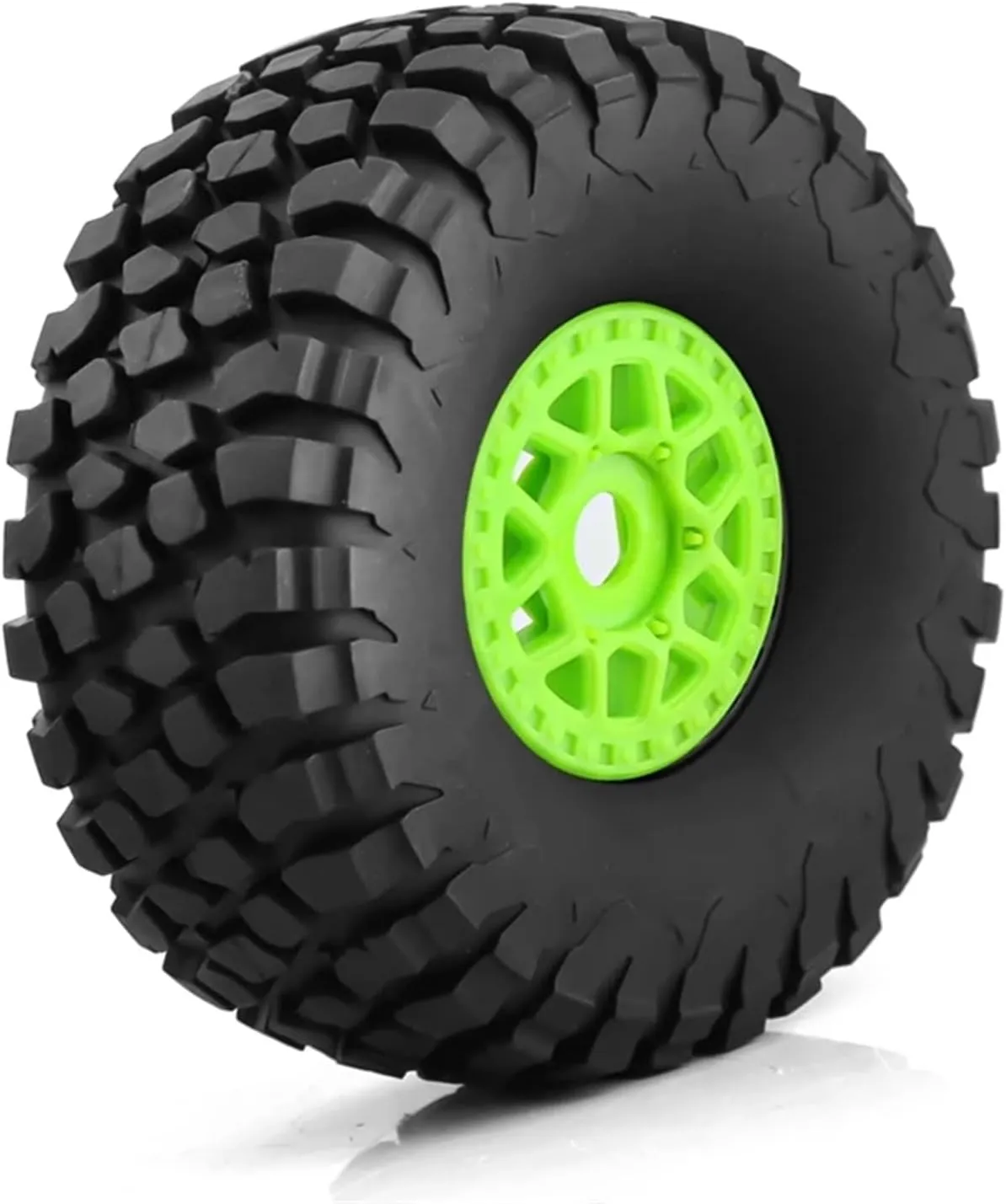 Compatible with ARRMA for Mojave for TRAXXAS for UDR for Yikong FS RC Car 4Pcs 138Mm 1/7 for Desert Short Course Truck Tire 17Mm Wheel Hex RC Wheel Tires(Green)