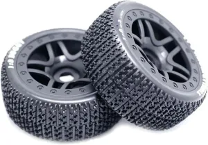 Compatible with ARRMA for Typhon for Redcat for Team for Losi for Kyosho for VRX 1/8 Scale RC Off Road Buggy 111Mm Tires Wheel 17Mm Hex RC Wheel Tires