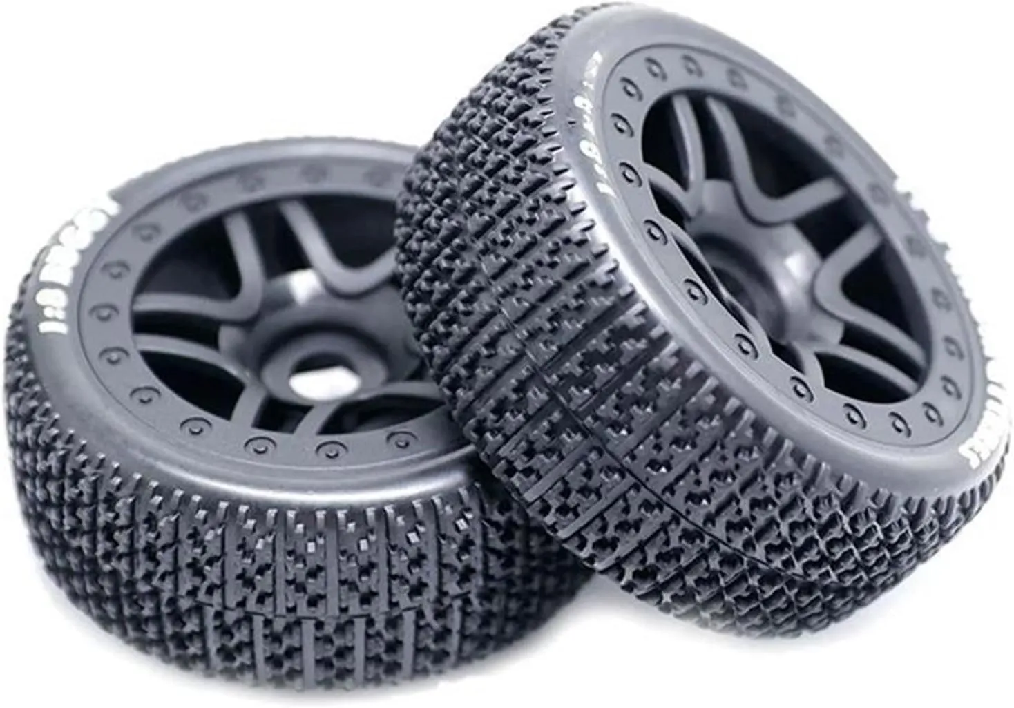 Compatible with ARRMA for Typhon for Redcat for Team for Losi for Kyosho for VRX 1/8 Scale RC Off Road Buggy 111Mm Tires Wheel 17Mm Hex RC Wheel Tires