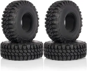 Compatible with Axial for SCX10 90046 for TRX4 for Element for Enduro 110 * 40mm Rubber Tyre 4pcs 1.9'' Wheel Tires for 1/10 RC Car Crawler RC Wheel Tires