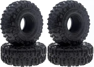 Compatible with Axial SCX10 90046 SCX10 III AXI03007 for Traxxas TRX4 D90 4PCS 120MM 1.9 Rubber Wheel Tires Tyre for 1/10 RC Crawler Car RC Wheel Tires