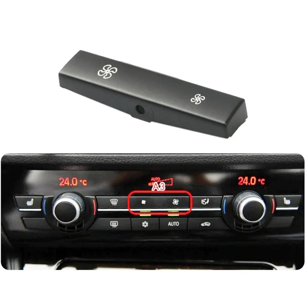 Compatible with BMW Climate Control AC Button Fan Speed Button Replacement for 5' F07/F10,6' F06/F12/F13,7' F01/F02/F04,X5 F15/M F85,X6 F16/M F86 (Only for AC Panel with 11 Buttons)