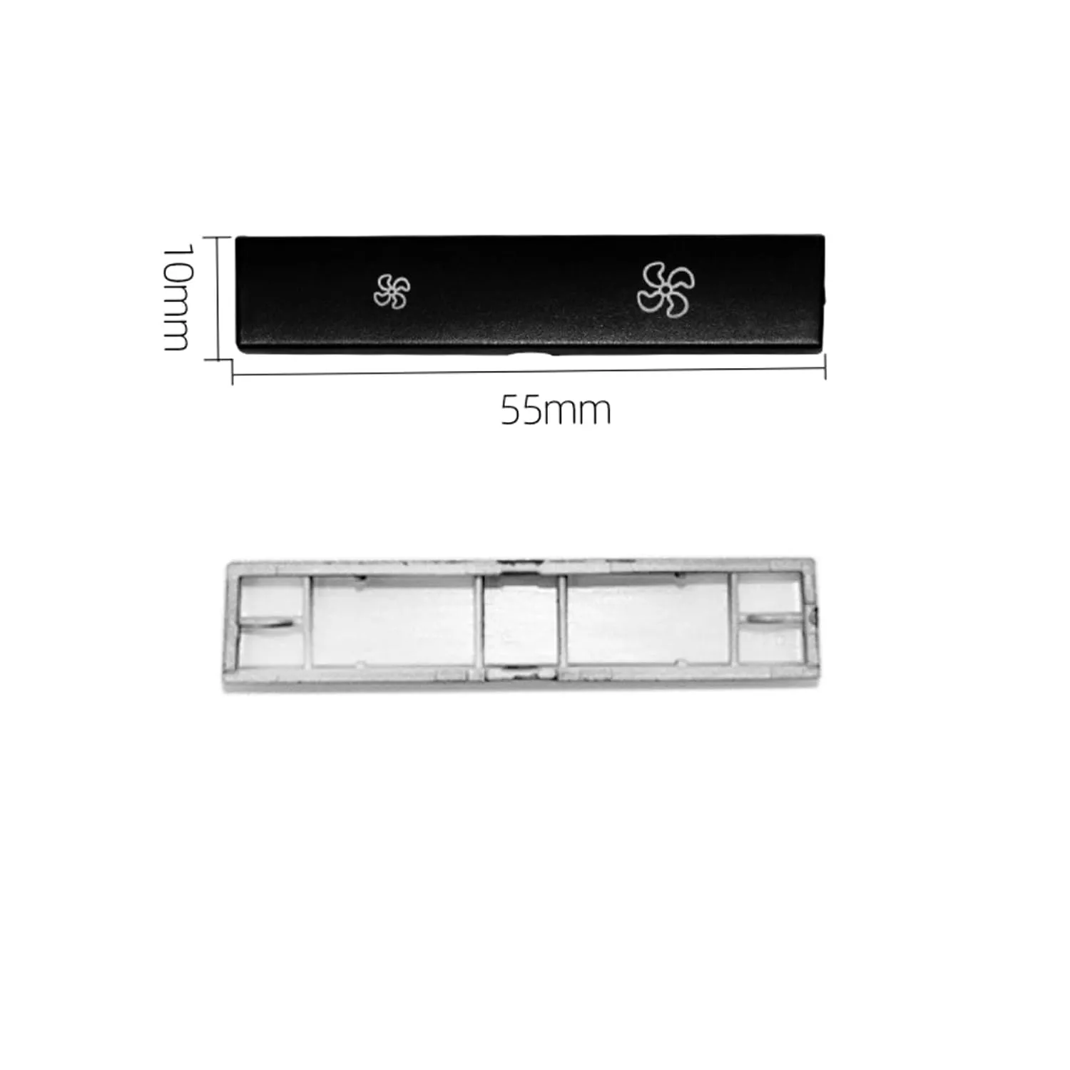 Compatible with BMW Climate Control AC Button Fan Speed Button Replacement for 5' F07/F10,6' F06/F12/F13,7' F01/F02/F04,X5 F15/M F85,X6 F16/M F86 (Only for AC Panel with 11 Buttons)