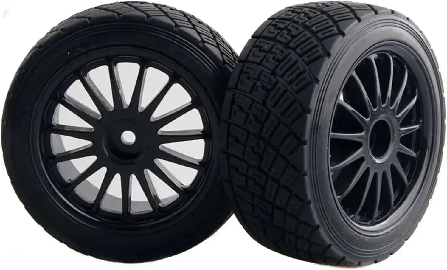Compatible with HPI WR8 for Flux for Rally 3.0 110697 94177 4PCS 2.2 Inch Wheel Rims Hub 80MM Tires Tyre 1:10 RC Car Parts RC Wheel Tires(Black)