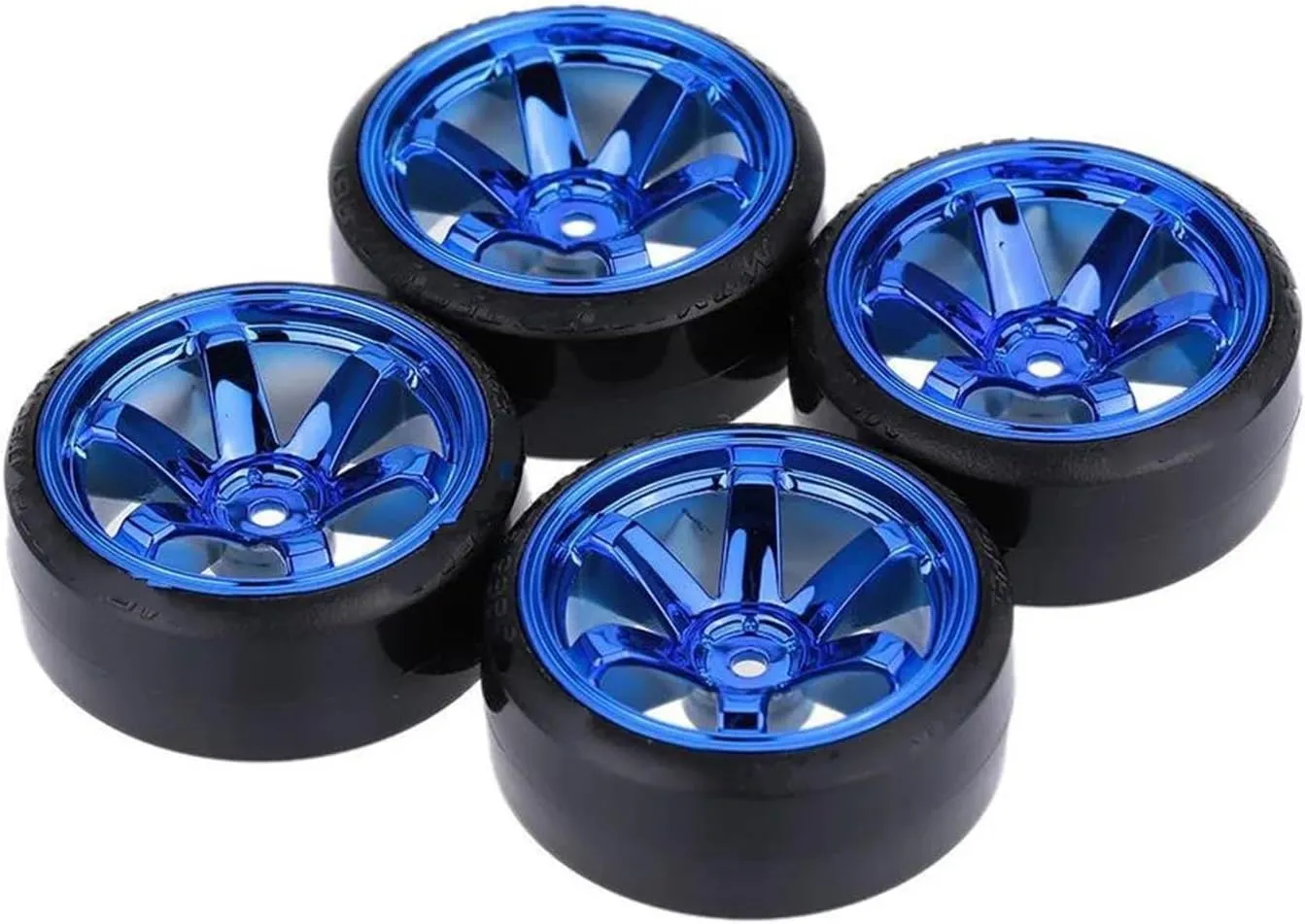 Compatible with Traxxas for HSP for Tamiya for HPI for Kyosho 1/10 On-Road Drifting Car Hard Tyre Wheel 4Pcs Drift Car Tires RC Wheel Tires