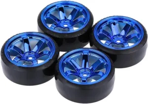 Compatible with Traxxas for HSP for Tamiya for HPI for Kyosho 1/10 On-Road Drifting Car Hard Tyre Wheel 4Pcs Drift Car Tires RC Wheel Tires