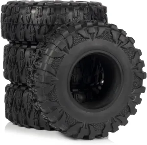 Compatible with TRX4 for SCX10 II for Capra for Wraith 86190 AXX4 YK4083 2.2 Inch Wheel Tyres Rubber Tyre 120 * 45mm for 1/10 RC Trucks Car RC Wheel Tires