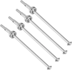 Compatible with Wltoys 104001 4 Pcs Metal Universal Drive Shaft CVD Transmission Shaft 1/10 RC Car Spare Parts Upgrade Accessories RC Transmission Shaft