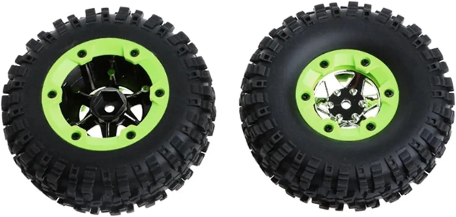 Compatible with Wltoys 12428 12423 0070 0071 2-4pcs Left Right Rubber Tires Wheel Hub Kit for 1:12 RC Car Spare Replace Parts RC Wheel Tires(Left Tires)