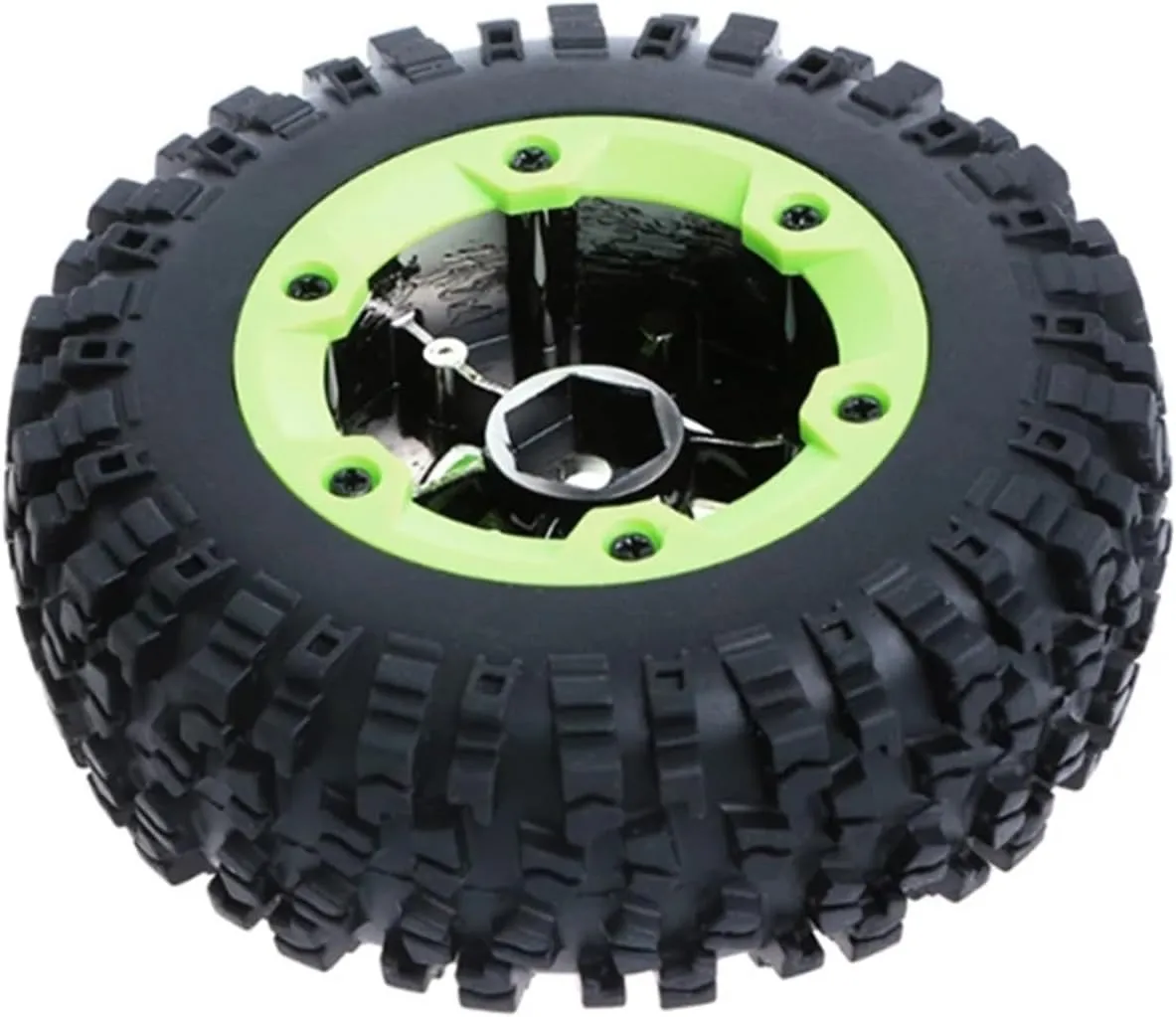 Compatible with Wltoys 12428 12423 0070 0071 2-4pcs Left Right Rubber Tires Wheel Hub Kit for 1:12 RC Car Spare Replace Parts RC Wheel Tires(Left Tires)