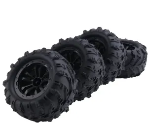 Compatible with WLtoys 144001 124016 124018 124019 12428 for HBX 16889 16890 RC Car Upgrade Parts 4Pcs Large Tire Widening Tyre Wheel RC Wheel Tires