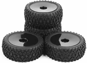 Compatible with Wltoys 144001 124019 104001 1/10 1/12 1/14 Scale Off Road for Buggy RC Car Upgrade Parts 4Pcs 85mm Tires Wheel Tyre RC Wheel Tires(Black,M3)