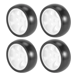 Compatible with Wltoys 284131 K969 K989 P929 for Mini-Z for Mini-Q 4Pcs Hard Plastic Drift Tire Tyre Wheel 1/28 RC Car Upgrades Parts RC Wheel Tires