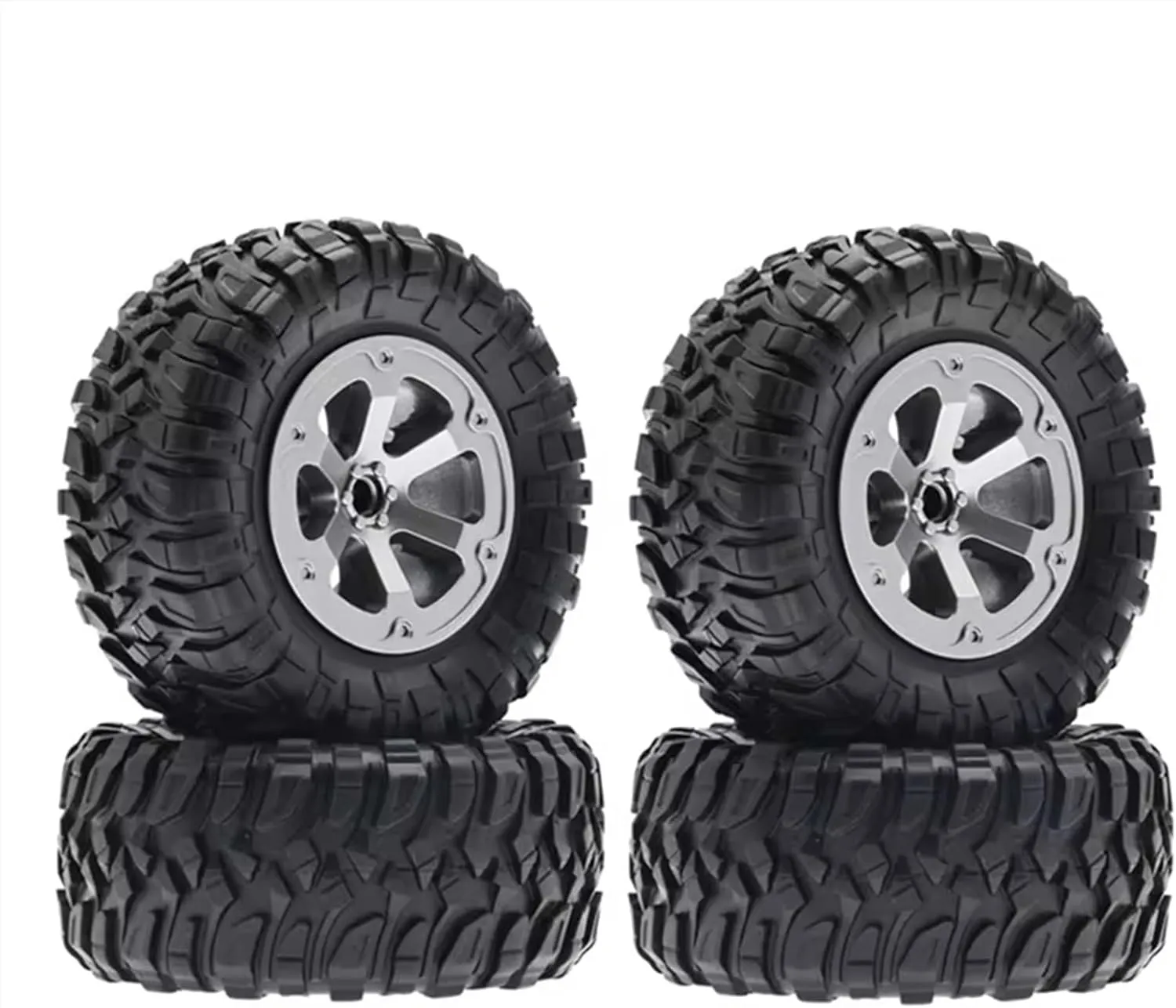 Compatible with WPL C14 C24 B24 B36 for MN D90 for MN-90 MN99S FY003 FY004 73mm Big Wheel Tire Tyre RC Car Upgrade Parts Accessories RC Wheel Tires