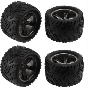 Compatible with XINLEHONG 9125 9116 X9115 X9116 for GPTOYS S911 S912 1/12 RC Car Spare Parts Upgrade Accessories 4Pcs Tires Tyre Wheel RC Wheel Tires