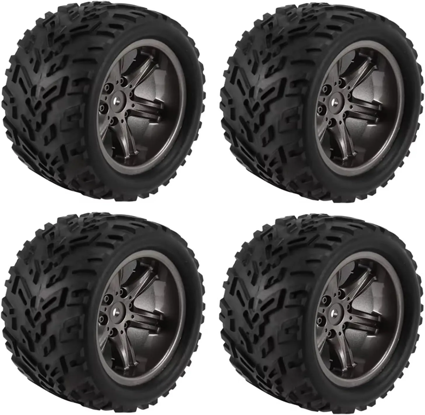 Compatible with XINLEHONG 9125 9116 X9115 X9116 for GPTOYS S911 S912 1/12 RC Car Spare Parts Upgrade Accessories 4Pcs Tires Tyre Wheel RC Wheel Tires
