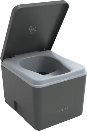 Composting Toilet Evo S, Portable Toilet for Camping & Outdoor, Odorless, 1.2 gal & 1.6 gal Capacity, 13 x 15.4 x 11.7 inches