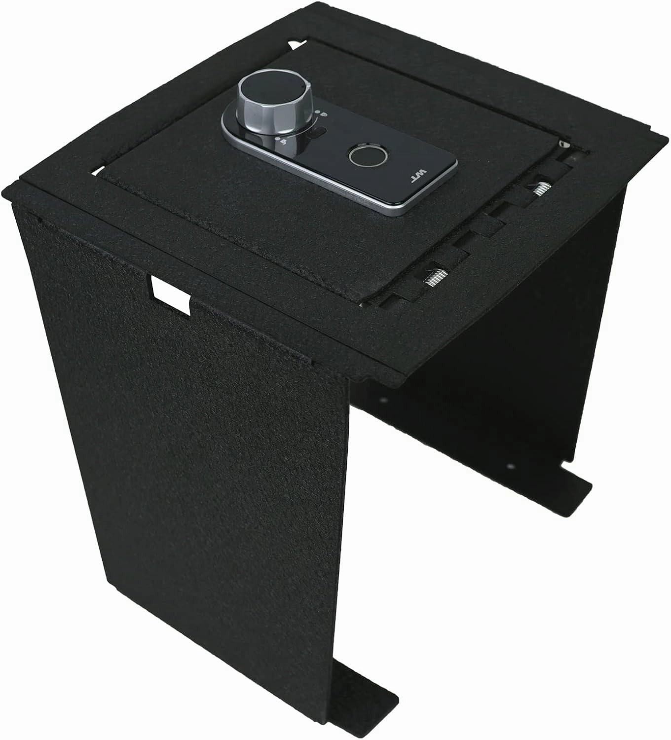 Console Safe Gun Safe for Car, WASAI Premium In-vehicle Console Gun Vault Lockbox Compatible with Ford Bronco 2021-2025 with Heavy Gauge Cold Rolled Plate Steel, Fingerprint Lock with Backup Key.
