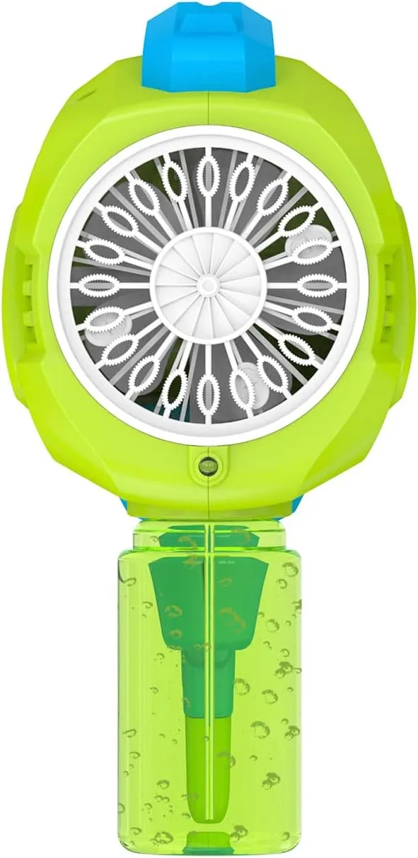Contixo Bubble Blaster - Bubble Machine 20 Holes with Bubble Refill Solution, Toys Bubble Blasters for Boys & Girls 3-12, Summer Toys for Toddlers, Outdoor Toy, Birthday, GB3 Green