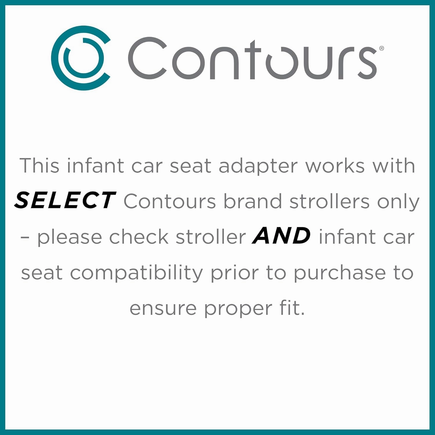 Contours Infant Car Seat Adapter for Contours Element Stroller - Compatible with Britax B Safe, Britax B Safe 35 Elite, Britax B-Safe 35 and Britax Endeavor Infant Car Seats Only