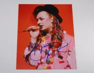 Culture Club Colour By Numbers Miss Me Blind Boy George Hand Signed Autographed 8x10 Glossy Photo Loa