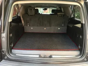 Custom Fit Cargo Trunk Mat for Chevrolet Suburban/GMC Yukon XL 2021—2025 - Odor-Resistant Boot Liner Tray (Red)