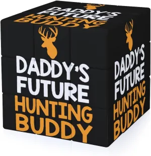 Daddy's Future Hunting Buddy Full Printing 3x3 Fidget Cube Stress Relief Magic Speed Cube for Adults