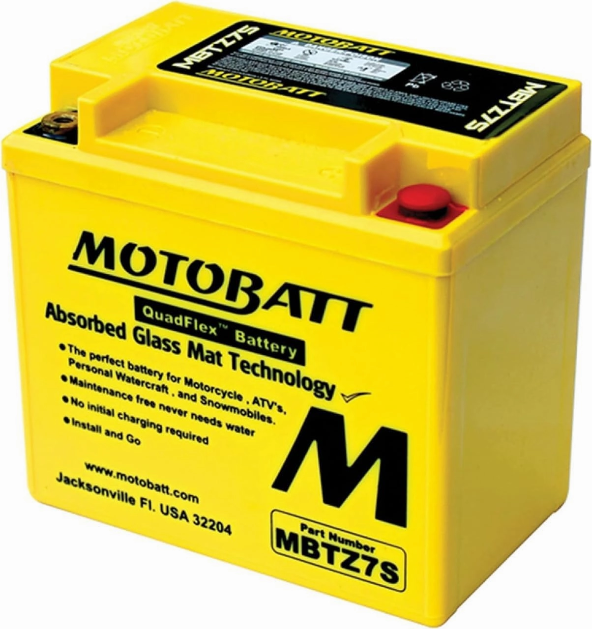 Db Electrical MBTZ7S Battery for Motobatt Battery 6.5Ah,Kawasaki, Yamaha, Bmw, Aprilia,Kymco, Honda, Suzuki,Buell,Harley-Davidson,Cannondale,Husaberg,Husqvarna, Ktm,E-ton,Kasea,Polaris,Artic Cat, Sym
