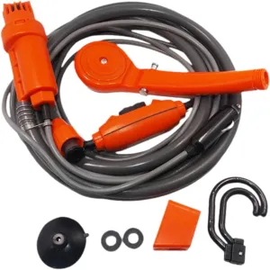 DC12V Car Shower Set Portable Camping Shower Bath Universal 3.5L/Min Outdoor Shower for Dog Cleaning Backpacking